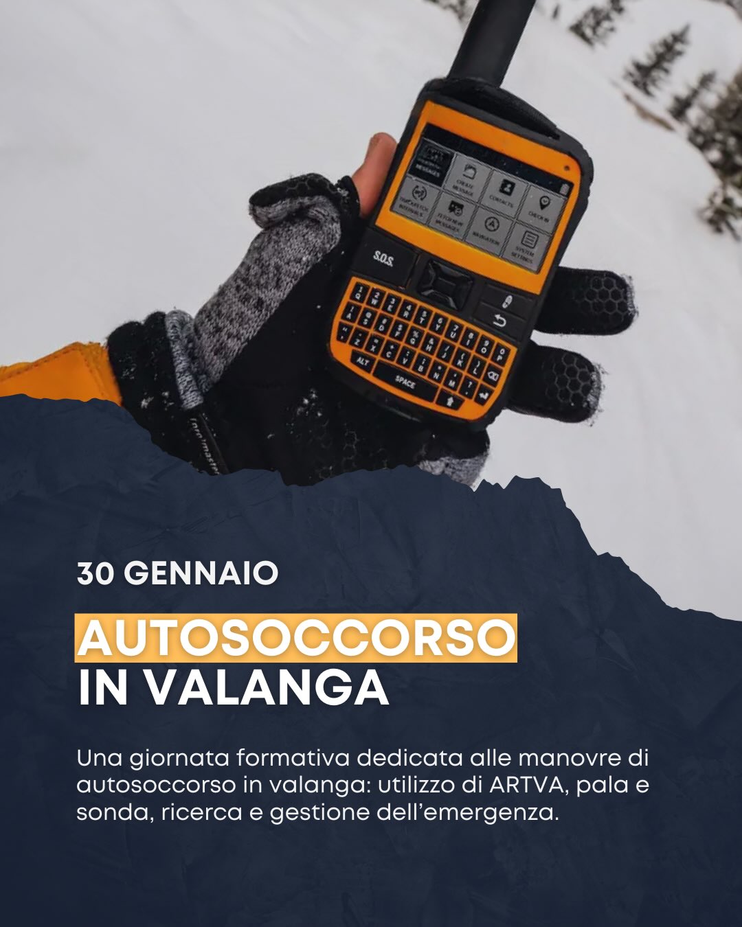 autosoccorso in valanga