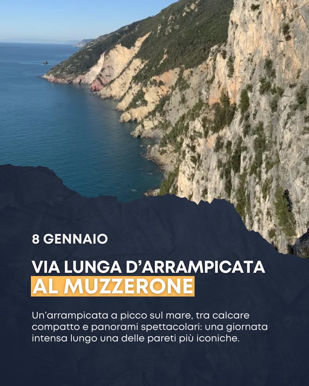 via lunga di arrampicata al muzzerone